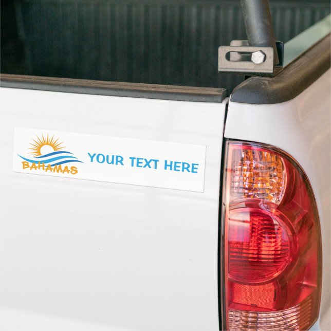 Pegatina Para Coche Personalizado Textos Bahamas (En Camión)