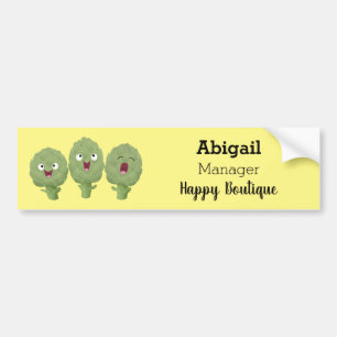 Pegatina Para Coche Personalizado vegetal de alcachofas de canto lindo