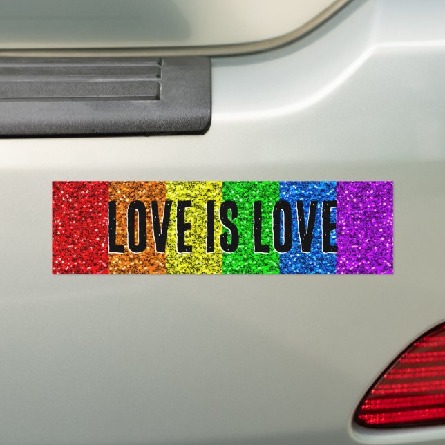 Pegatina Para Coche PERSONALIZAR de texto de la bandera LGBT vibrante  (en coche)