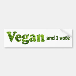 Pegatina Para Coche Personalizar Vegan Activista Voter