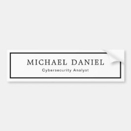 Pegatina Para Coche Personalized Career Title and Name Car Decal