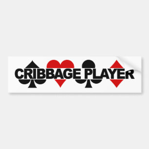 Pegatina Para Coche Perticador de parachoques del jugador de cribbage