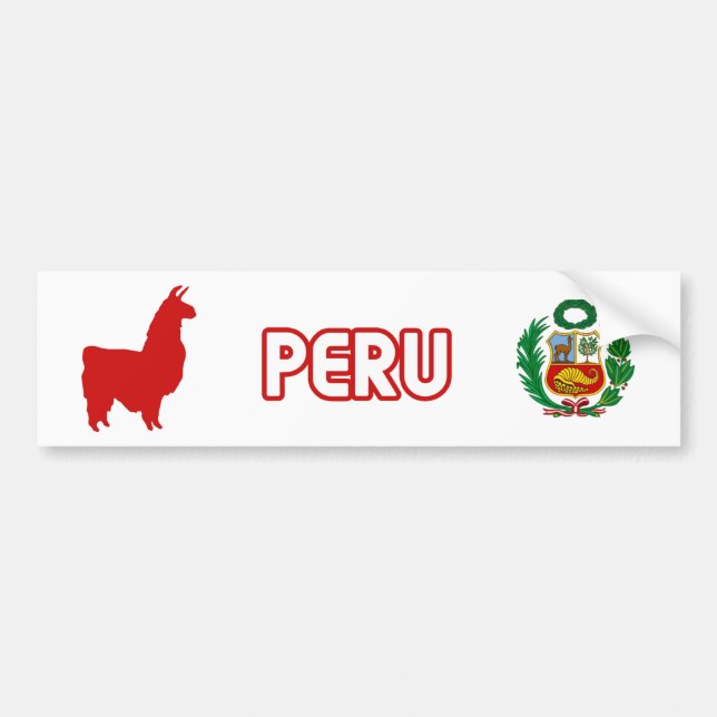 Pegatina Para Coche Perú Stiker (Frente)