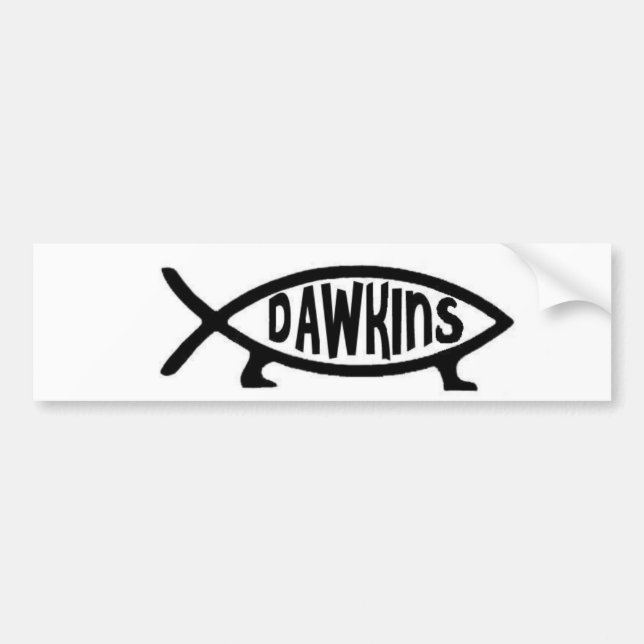 Pegatina Para Coche Pescados de Dawkins (Frente)