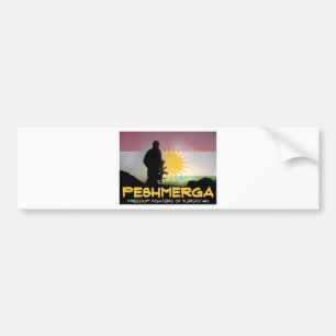 Pegatina Para Coche Peshmerga - COMBATIENTES de la LIBERTAD de