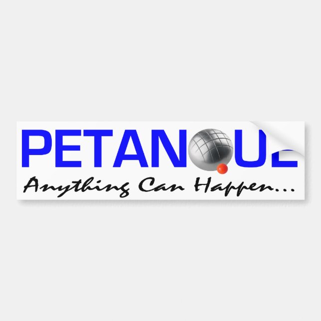 Pegatina Para Coche Petanque Bumper Sticker (Frente)
