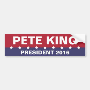 Pegatina Para Coche PETE KING presidente 2016