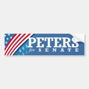PEGATINA PARA COCHE PETERS PARA EL SENADO 2014