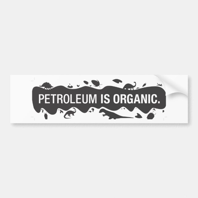 Pegatina Para Coche PetroIsOrganic (Frente)
