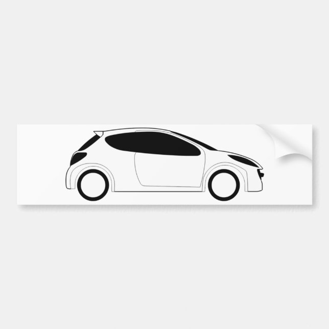 PEGATINA PARA COCHE PEUGEOT 207 (Frente)