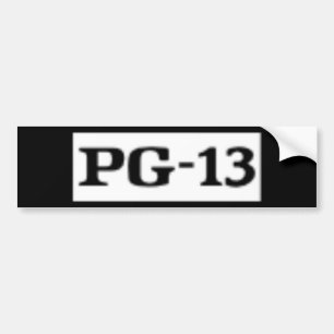 Pegatina Para Coche PG-13 clasificado, sistema de calificación