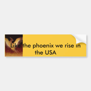 Pegatina Para Coche Phoenix, como la Phoenix subimos en los E.E.U.U.