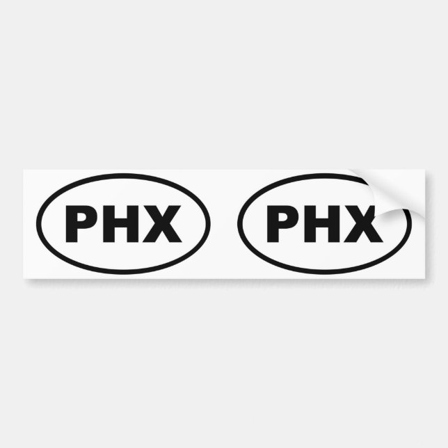 Pegatina Para Coche Phoenix PHX oval (Frente)