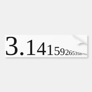 Pegatina Para Coche Pi - 3.14...