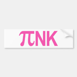 PEGATINA PARA COCHE PI PINK NK