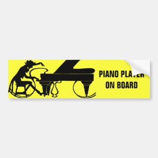 Pegatina Para Coche ¡Pianista a bordo!