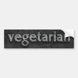 Pegatina Para Coche Piedra cincelada vegetariano