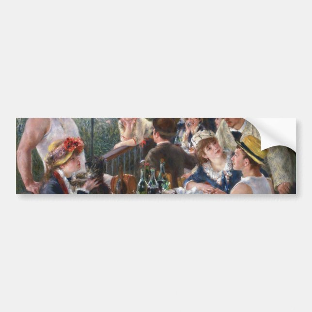 Pegatina Para Coche Pierre-Auguste Renoir - Luncheon del Fiesta de Boa (Frente)