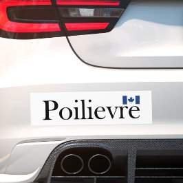 Pegatina Para Coche Pierre Poilievre Bandera Oficial Canadiense