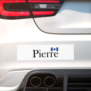 Pegatina Para Coche Pierre Poilievre con bandera oficial de Canadá