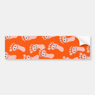 Pegatina Para Coche Pies felices de papel pintado