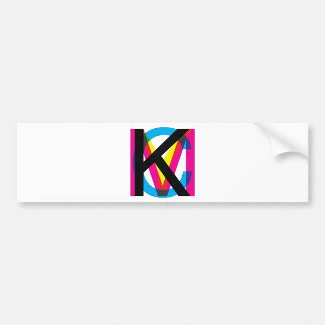 Pegatina Para Coche Pila de CMYK (Frente)