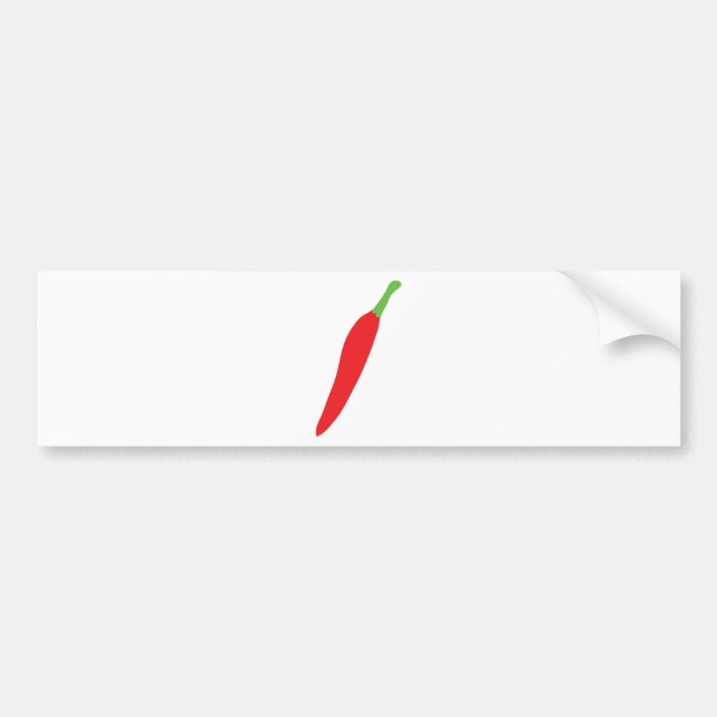 Pegatina Para Coche pimienta de chile candente (Frente)
