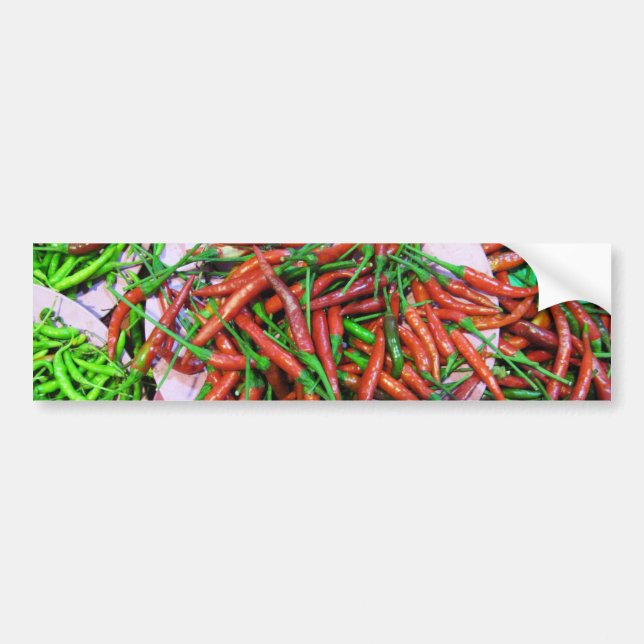 Pegatina Para Coche Pimientos de chile para ojos de pájaro (Frente)