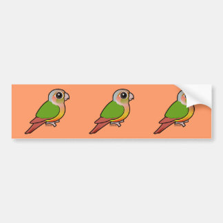 Pegatina Para Coche Piña Conure Verde-cheeked de Birdorable