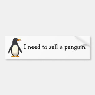 Pegatina Para Coche Pingüino