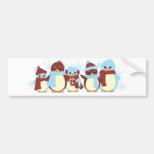 Pegatina Para Coche Pingüino alrededor