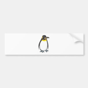 Pegatina Para Coche Pingüino de emperador serio