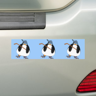Pegatina Para Coche Pingüino de hockey