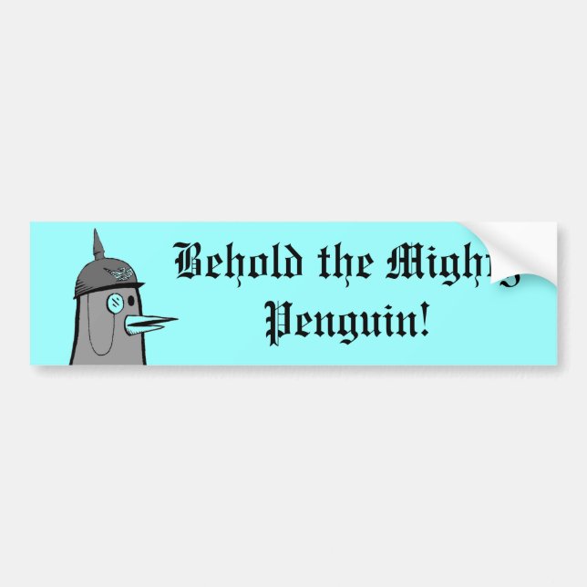 Pegatina Para Coche Pingüino de Kaiser (Frente)