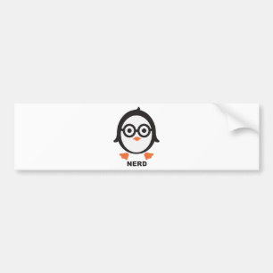 Pegatina Para Coche Pingüino - nerd - penguin