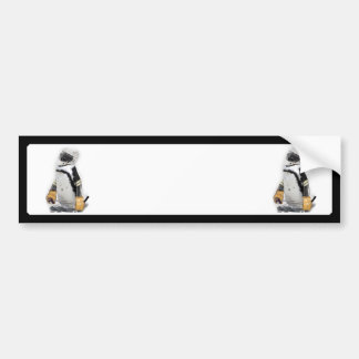 Pegatina Para Coche Pingüino Pequeño Con Engranaje De Hockey