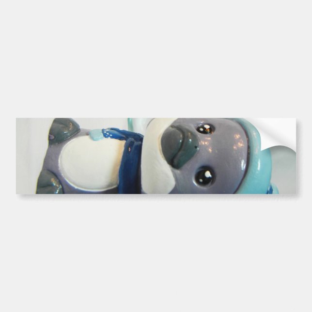 Pegatina Para Coche Pingüino púrpura I (Frente)
