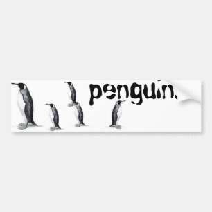 Pegatina Para Coche pingüinos.