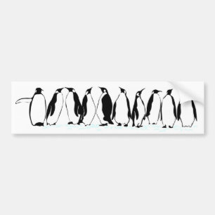 Pegatina Para Coche Pingüinos en desfile