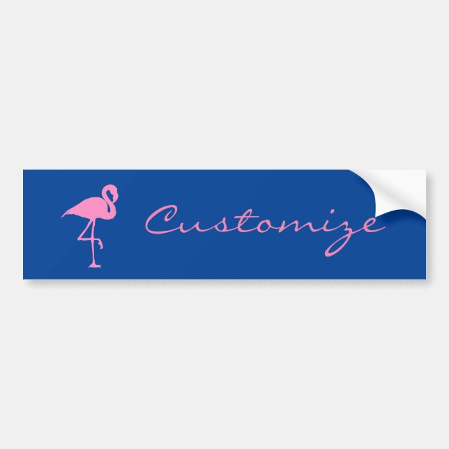 Pegatina Para Coche Pink Flamingo Thunder_Cove (Frente)