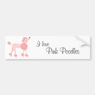 Pegatina Para Coche Pink Poodle