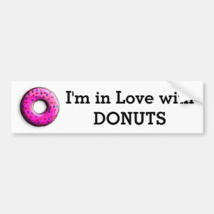 Pegatina Para Coche Pinky Donut con rociadores coloridos + tus ideas