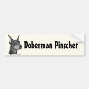 Pegatina Para Coche Pinscher del Doberman