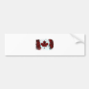 Pegatina Para Coche Pintada canadiense de la bandera