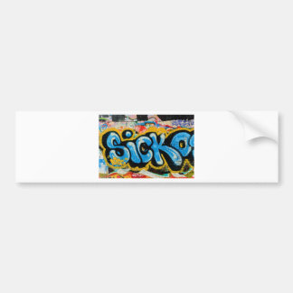 Pegatina Para Coche Pintada del Sicko en la pared texturizada