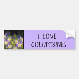 Pegatina Para Coche Pintura Colorado Blue Columbine - Arte Original