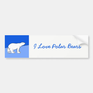 Pegatina Para Coche Pintura de oso polar y de cachorro - Arte de vida 