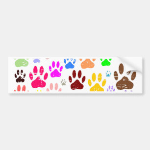 Pegatina Para Coche Pinturas coloreadas de Perro con angustia