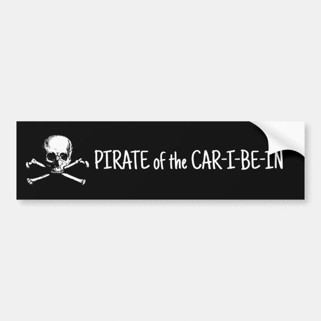 Pegatina Para Coche PIRATA del AUTO-I-BE-IN (Frente)