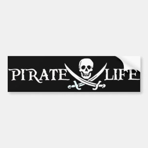 Pegatina Para Coche Piratas del Caribe de la vida del pirata